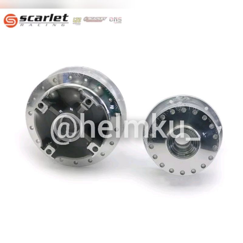Tromol Set Depan Belakang Chrome Original Scarlet CB150R New Megapro