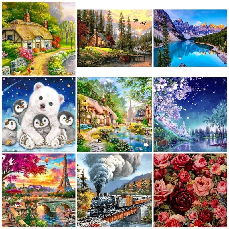 

Canvas Paint By Number Kit Digital Painting DIY Painting By Numbers