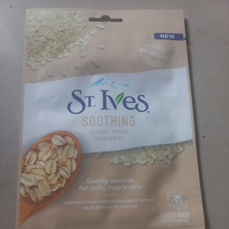 st ives soothing sheet mask  oatmeal 1 sheet