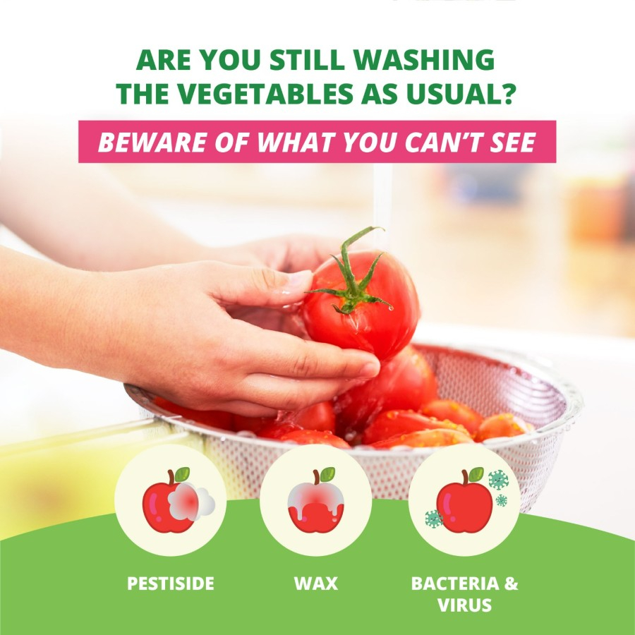 Berry C Veggie &amp; Fruit Cleaner - Pencuci Buah &amp; Sayuran Bahan Alami / Veggie Wash