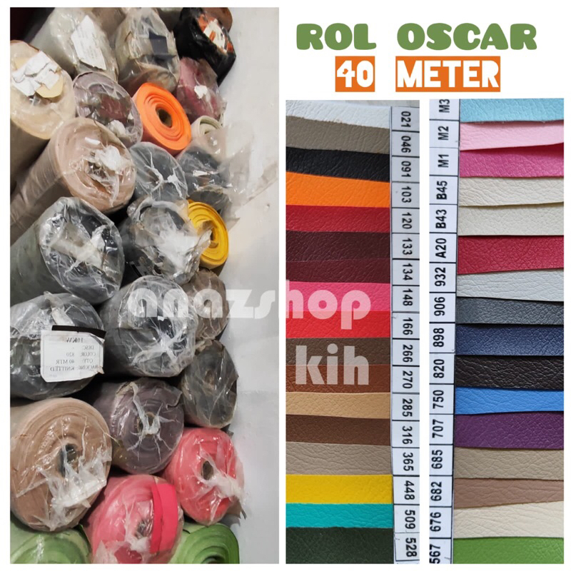 ROL KULIT SINTETIS IMITASI SERAT JERUK / SPON OSCAR URAT KULIT OSCAR ISI 40 METER