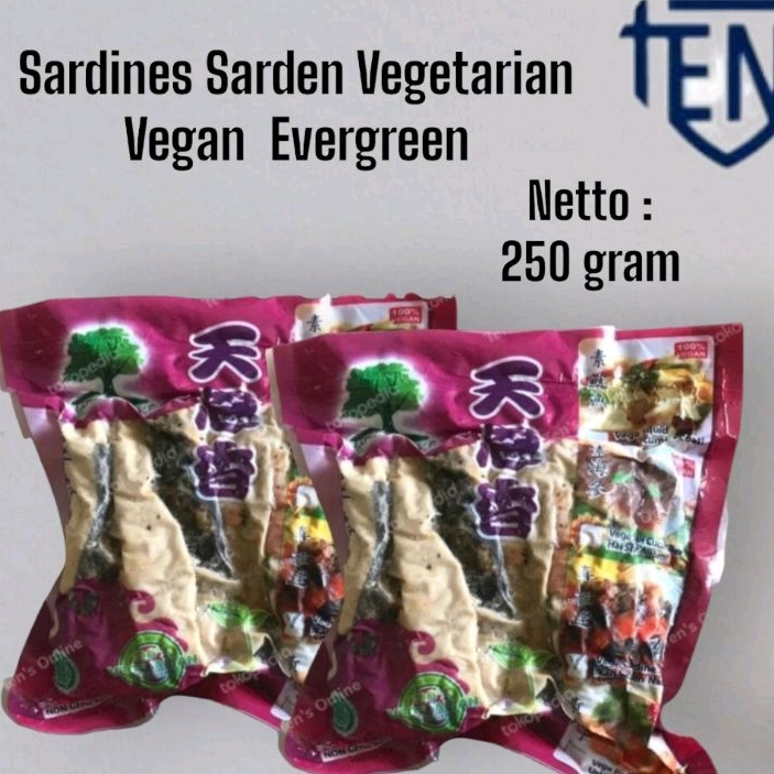 

Sardines Sarden Vegetarian Vegan (250 Gr) Evergreen/ ikan sarden vegetarian /