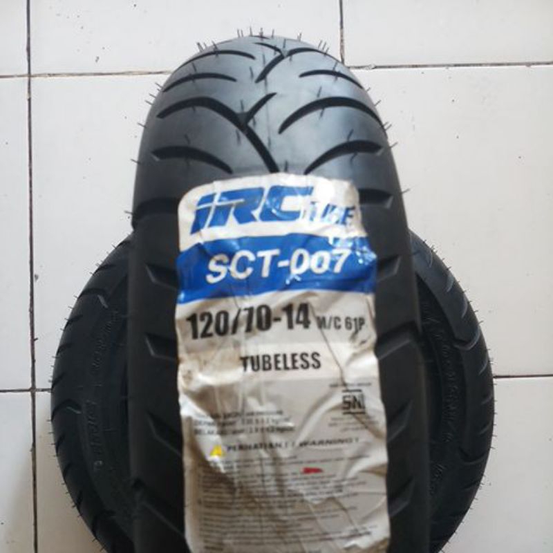BAN IRC SCT007 Tubeless ( TL ) 120 / 70 - 14 Ring 14 - SCT007
