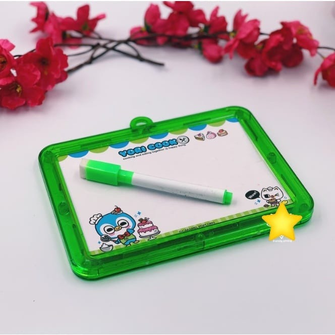Mainan Papan Tulis Mini Belajar Anak Whiteboard Edukasi Spidol