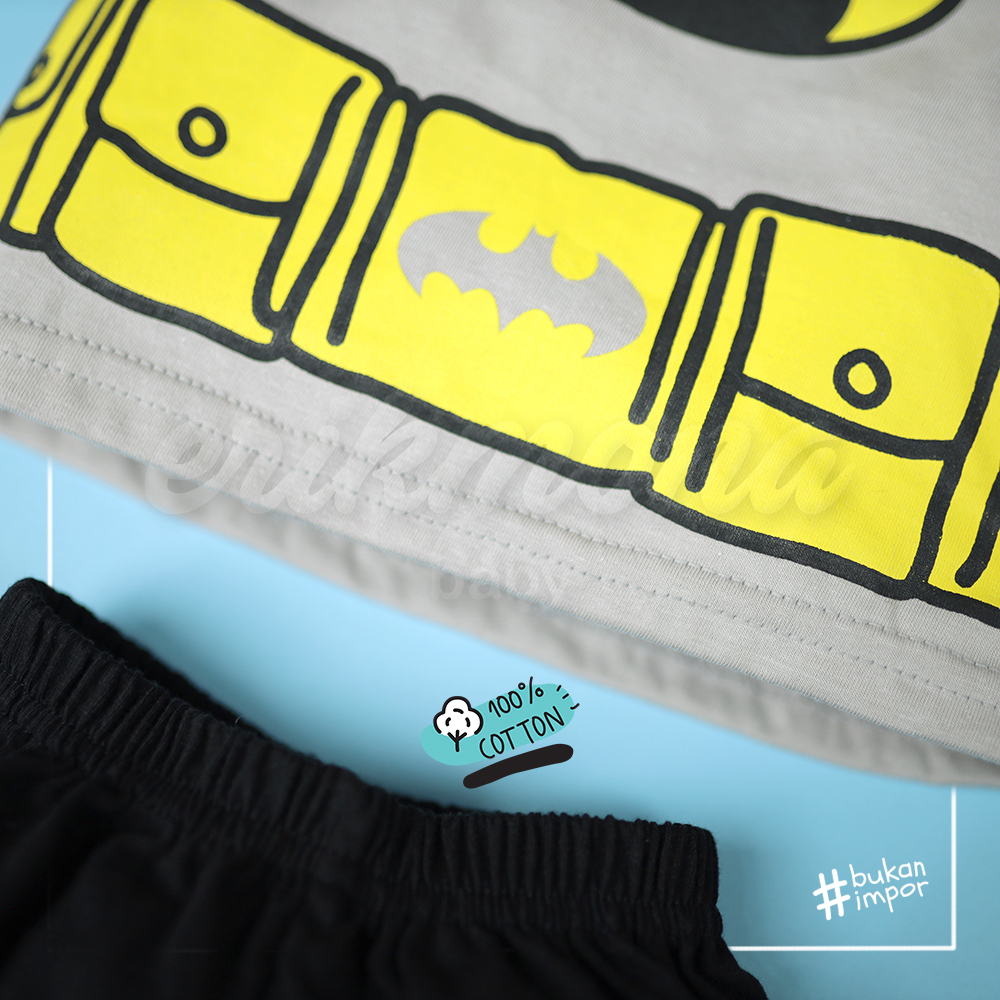 baju setelan anak bayi batman lucu