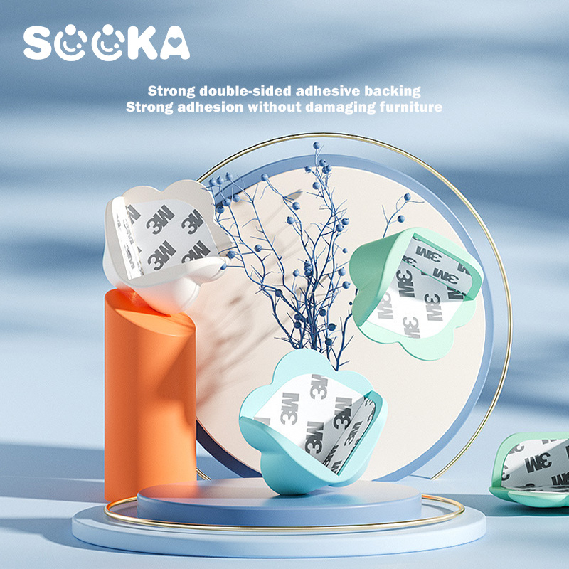 SOOKA Cloud Bumper Corner - Silikon bumper pengaman sudut meja, dan tepi sudut kaca berbentuk awan yang  lucu untuk melindungi ibu &amp; anak SK-EBA1135