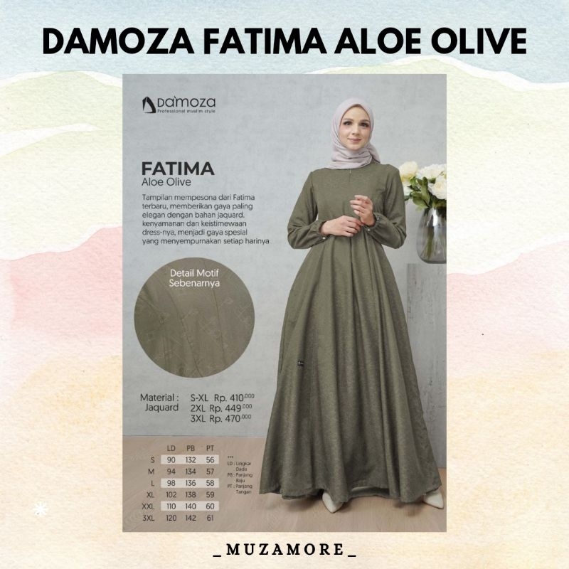 MUTIF DAMOZA FATIMA ALOE OLIVE TERBARU 2023