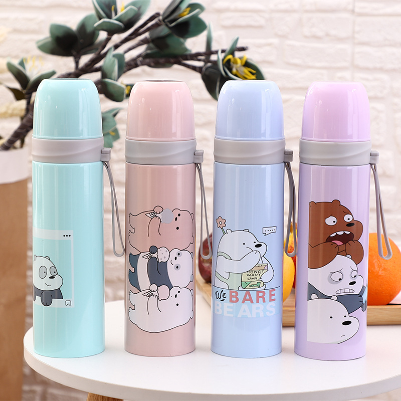 Botol Minuman Anak Termos Bear Beruang Air Panas Stainless Steel 500ML