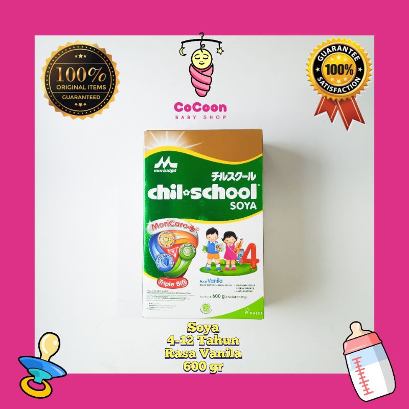 Susu Formula Kedelai Morinaga Chilschool Chil School Soya 600 g 600gr