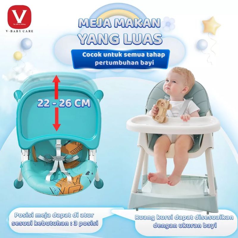 [rumahbayipdg] V-BABY CARE G02 || Kursi makan bayi multifungsi