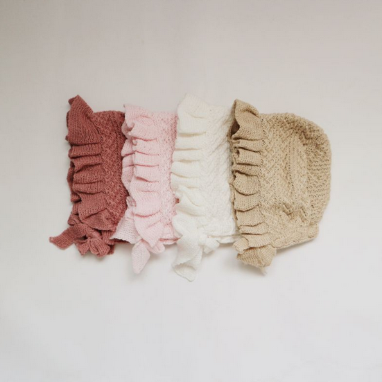 Nae Tokki Samantha Bonnet - Baby Bonnet Crochet Nae Tokki Topi Beanie Aksesoris Rambut Anak Bayi Lucu Rajut