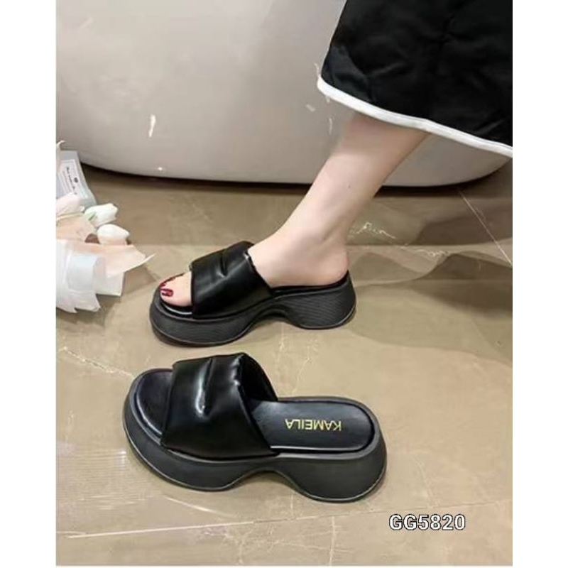 SANDALS SLOP BOTTOM CHIFON KOREA GG5820