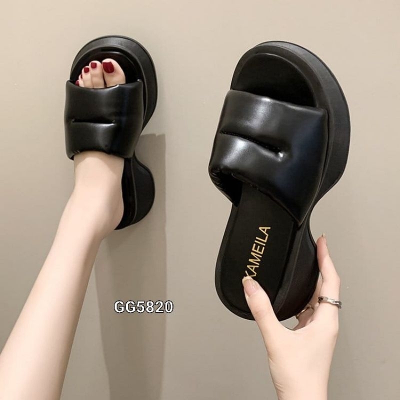 SANDALS SLOP BOTTOM CHIFON KOREA GG5820