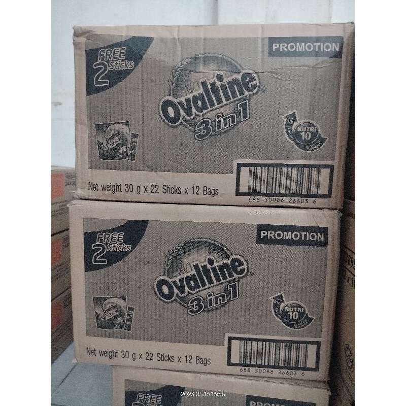 

Ovaltine 3in1 per dus (30 g x22 stik x 12 bungkus)