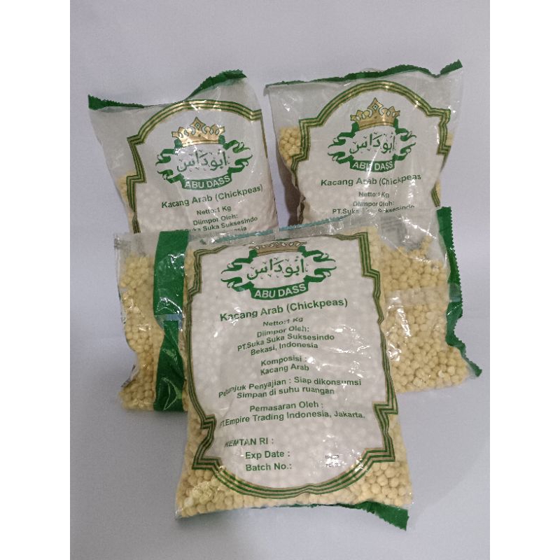 

Kacang Arab Abu Dass (Chickpeas) 1 Kg