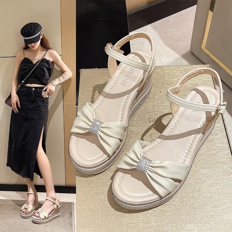 NG20 - Sandal Hak Tali Fashion Wanita Import