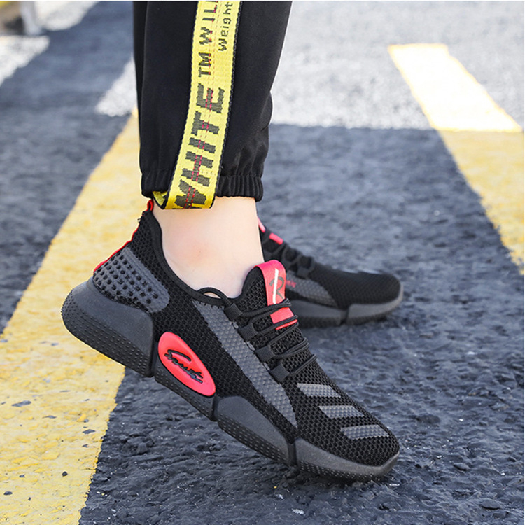Sepatu Sneakers Pria Import Hight Quality Sepatu Kasual Unosex Korea Style Sport Cowok Hitam