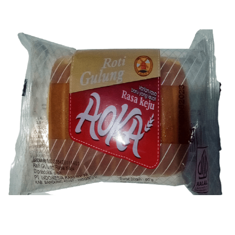 Aoka Roti Gulung Rasa Keju &amp; Coklat 60 gr