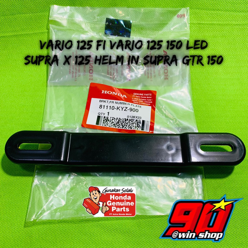 breket dudukan nopol plat nomor depan vario 125 fi vario 125 150 led supra x 125 helm in supra gtr 150 original kyz