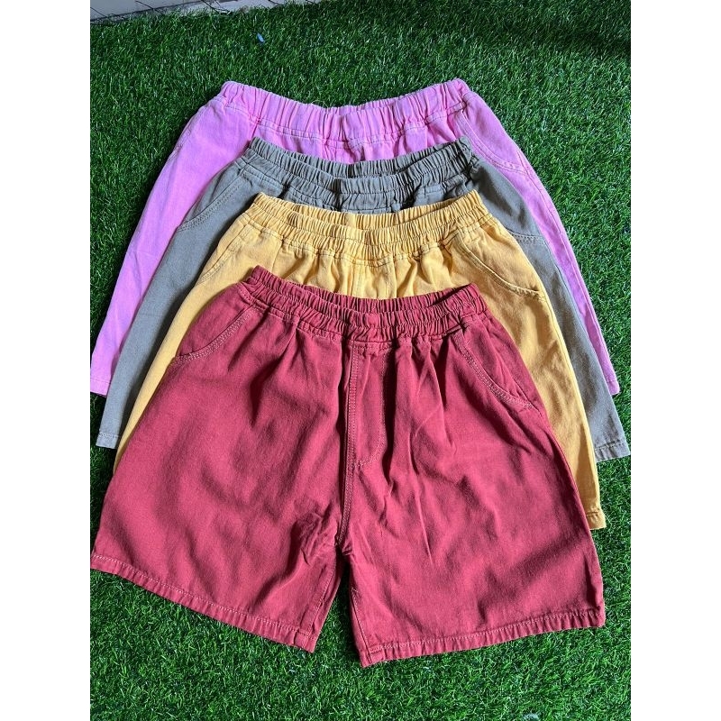 CELANA PENDEK HOT PANTS JUMBO // JEANS ORIGINAL TEBAL