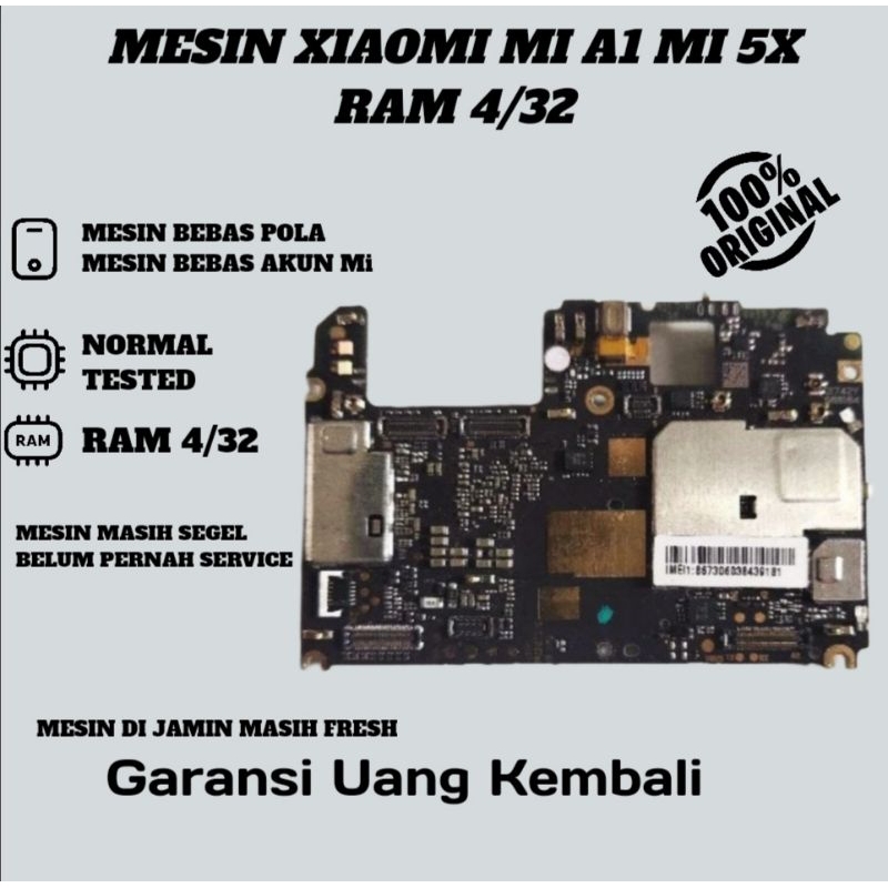 MESIN XIAOMI MI A1/ MI 5X RAM 4/32 NORMAL JAYA TINGGAL PAKAI