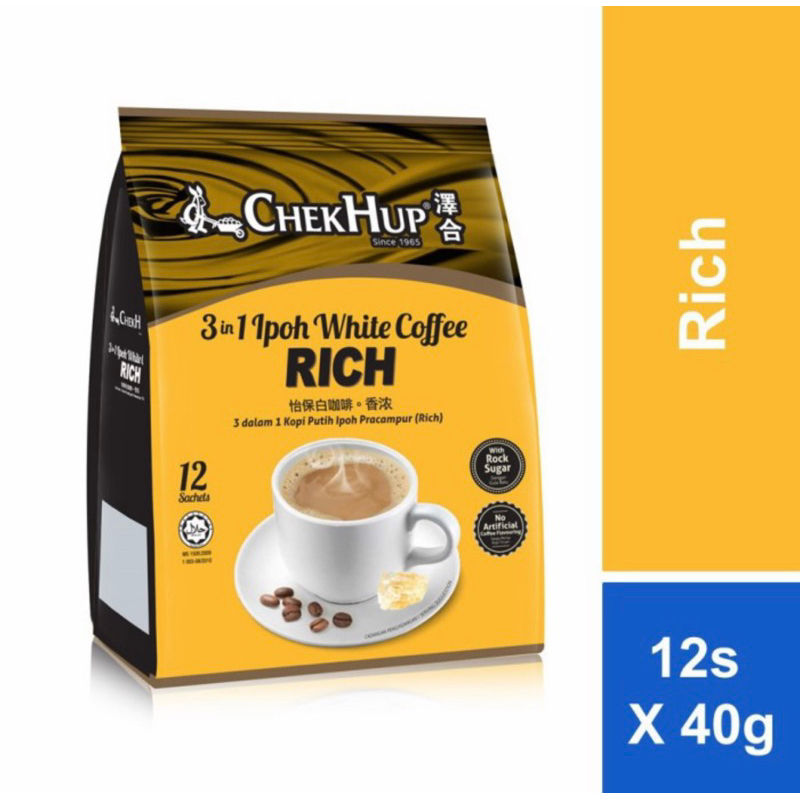 

ChekHup / Chek Hup 3in1 Ipoh White Coffee Rich / King 12sachet