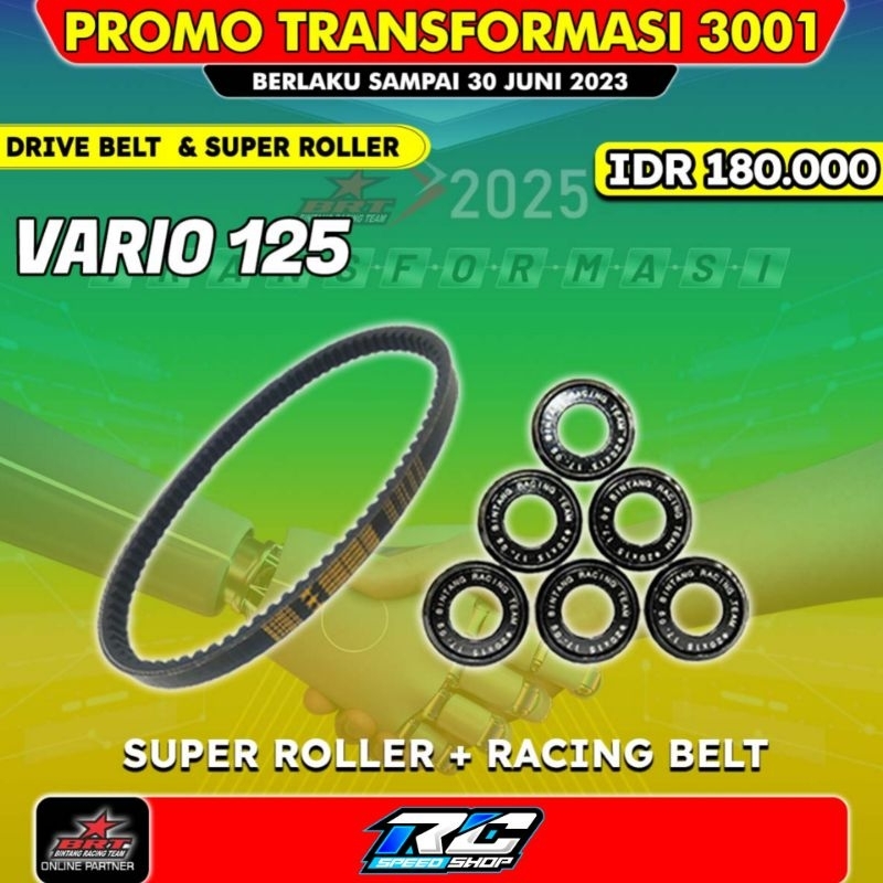 Paket Super Roller BRT & V Belt BRT Honda Vario 125