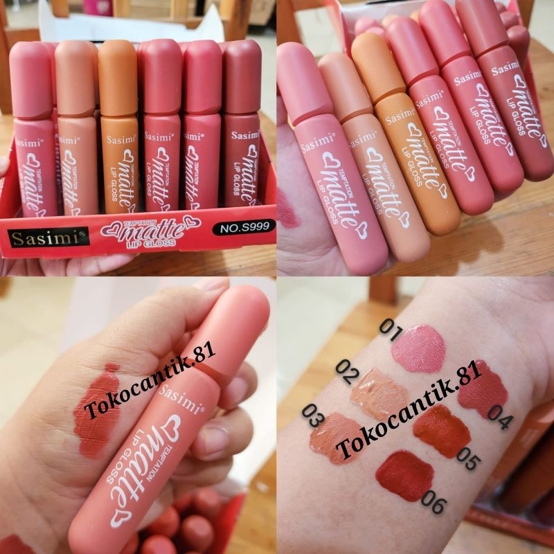 [ SATUAN ] SASIMI TEMTATION LIPCREAM MATTE S999