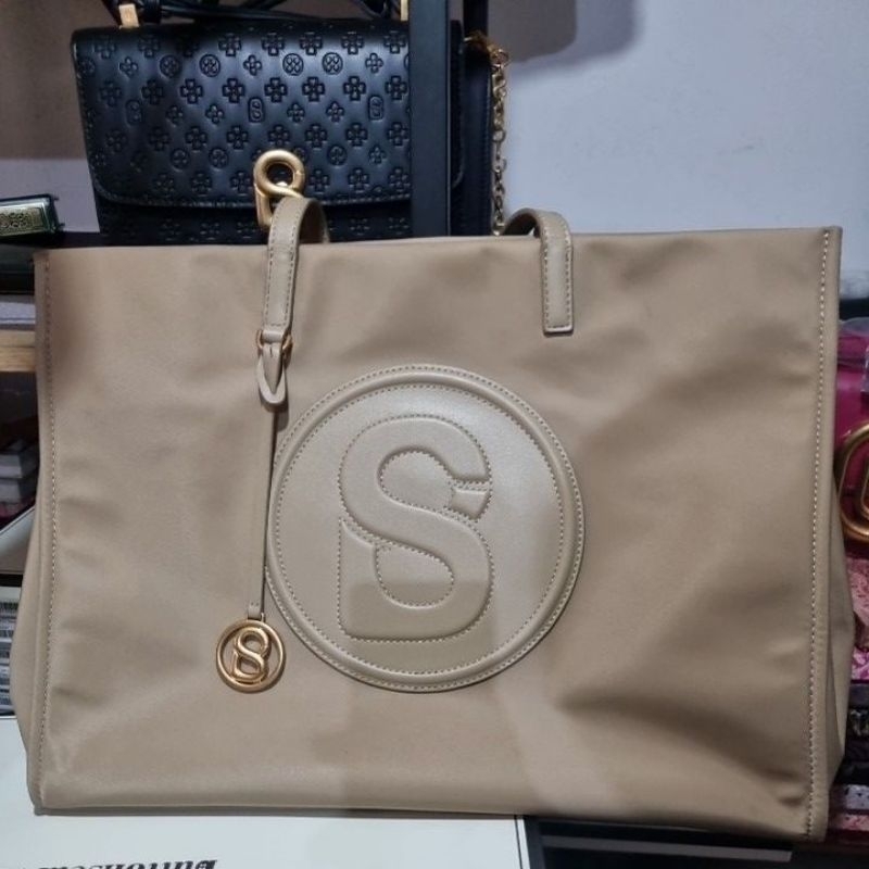 Buttonscarves Aaliya Tote Bag Tan Preloved