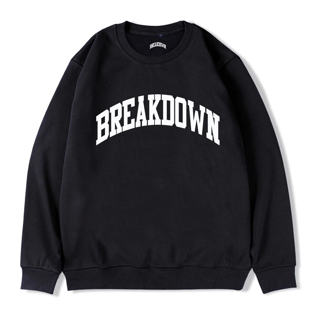 SWEATER OVERSIZE - BREAKDOWN CREWNECK SWEATERR OVERSIZE - SWEATSHIRT PRIA WANITA