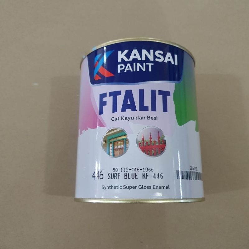 

Cat Ftalit Surf Blue-446 / Cat Minyak / Cat kayu / Cat Besi - 1 KG