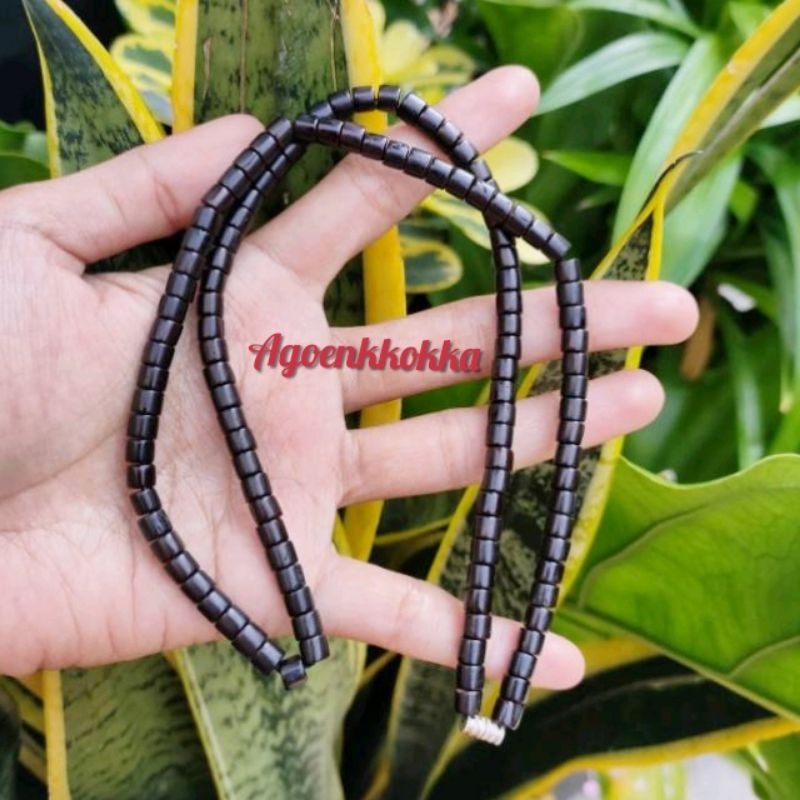 Kalung mardjan polos hitam kokka kaokah