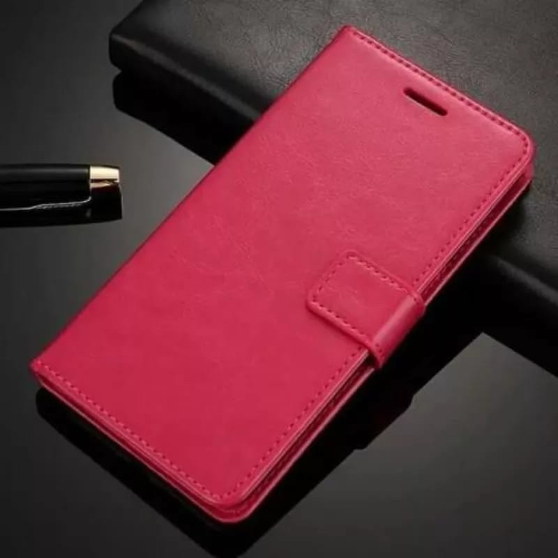 Flip Cover Iphone 5 6 7 8 6+ 7+ 8+ X Xs Xr Xs Max Flip Polos Leather Case Dompet Magnetik