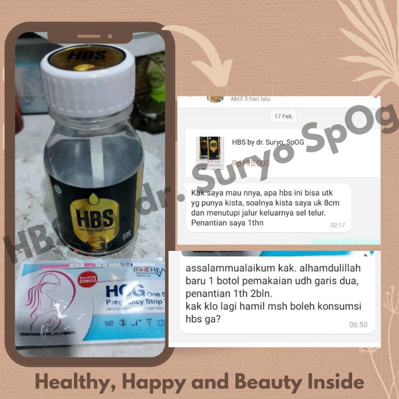 HBS by dr Suryo, SpOG | SoftCapsul | Premium | Promil | 4 botol HBS