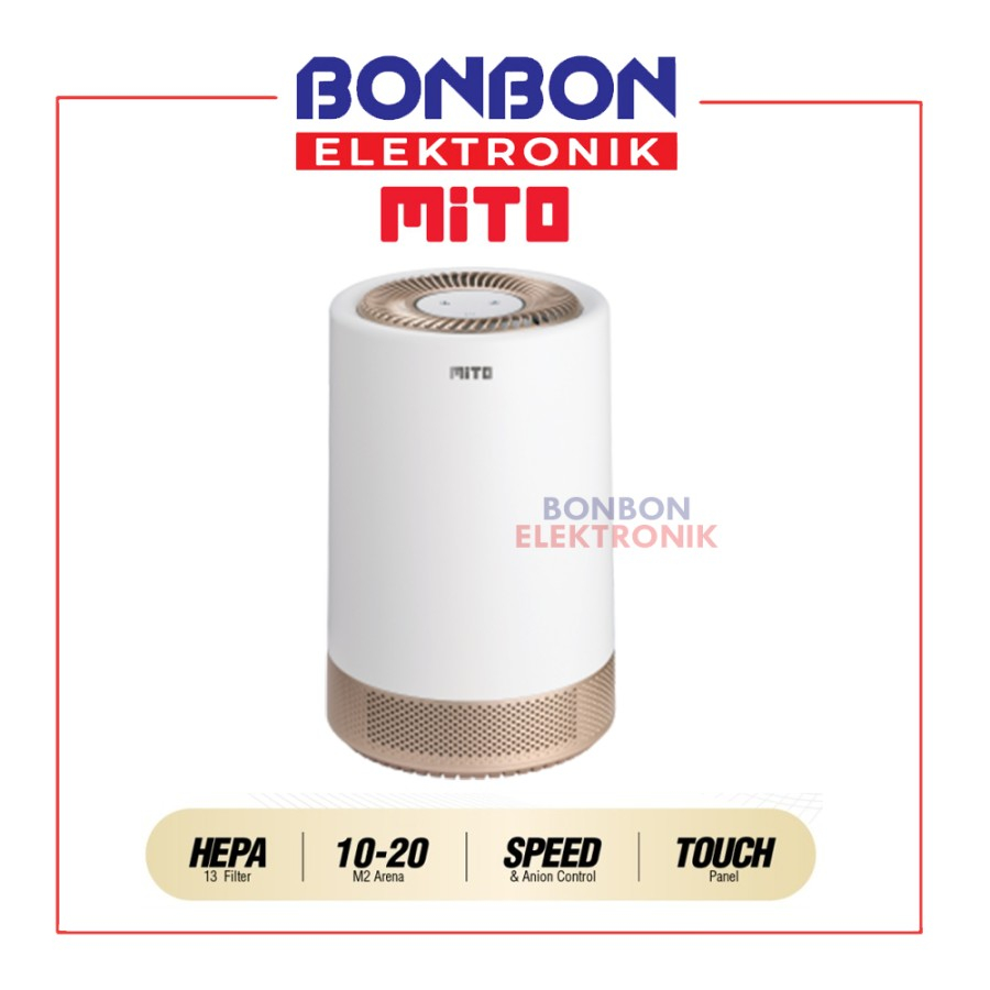 Mito Air Purifier PUR 10 HEPA13 Filter 20 m² Pembersih Udara Sinar UV