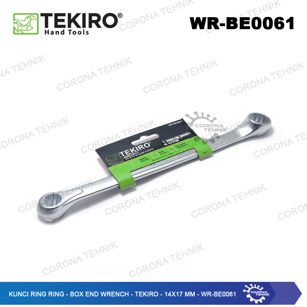 WR-BE0061 - Kunci Ring Ring - Box End Wrench - Tekiro - 14x17 mm