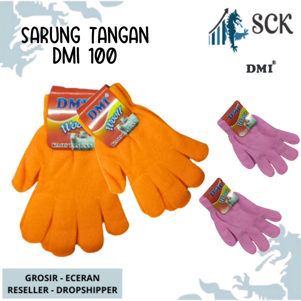 Sarung Tangan DMI 100 Polos WARNA / Sarung Tangan Perempuan Dewasa Wanita / Perlengkapan Otomotif - sckmenwear GROSIR