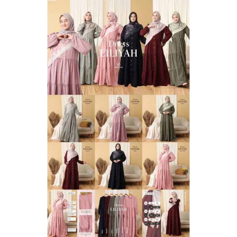 EILIYAH DRESS BY GREENISM/EILIYAH DRESS GREENISM/DRESS GREENISM/GAMIS GREENISM/EILIYAH DRESS GREENIS