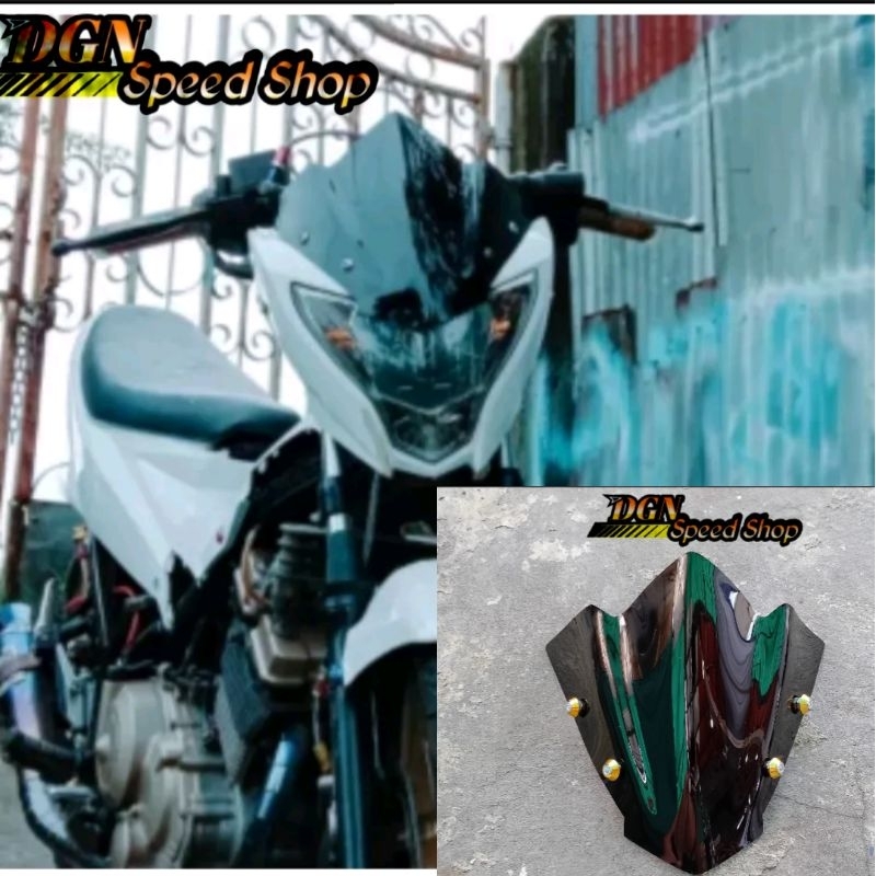 VARIASI VISOR SATRIA FU FACELIFT MODEL TERBARU WINDSHIELD SATRIA FU FACELIFT MODEL TERBARU PLUS BAUT