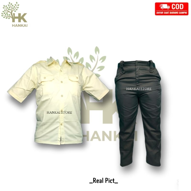 Baju seragam satpam security cream terbaru seragam PDH Satpam