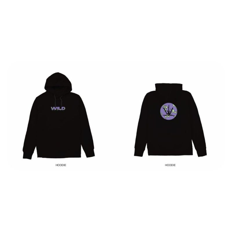 WILD ORIGINAL PAISLEY BLACK HOODIE