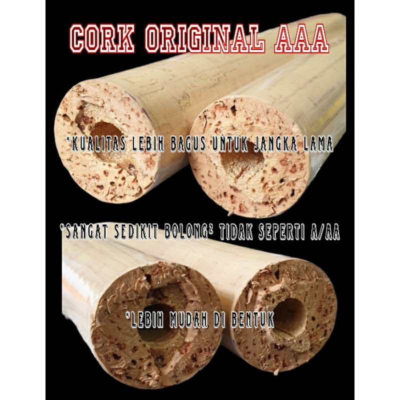 GAGANG HANDLE CORK JORAN - CORK ORIGINAL GAGANG JORAN - GAGAG EVA KAYU CORK ORIGINAL