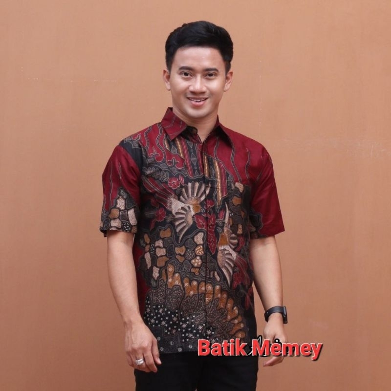 Kemaja Batik Modern 2021 Lengan Panjang | Atasan Batik Pria Reguler Fit | Hem Batik Masa Kini | Baju Batik Kerja | Kemeja Batik Terbaru 2021 Mewah | Atasan Batik Pria Eksklusif | Batik Pria Jumbo Original Batik Pekalongan| MURAI SERIES Modern