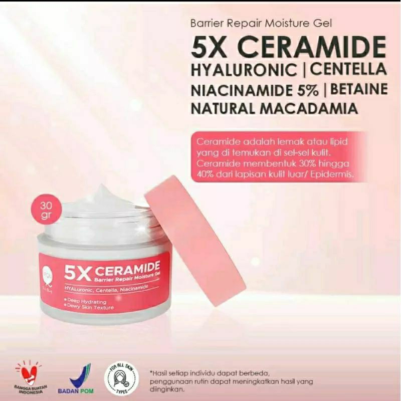 PIPIQIU 5X Ceramide Barrier Repair Moisture Gel 30gr