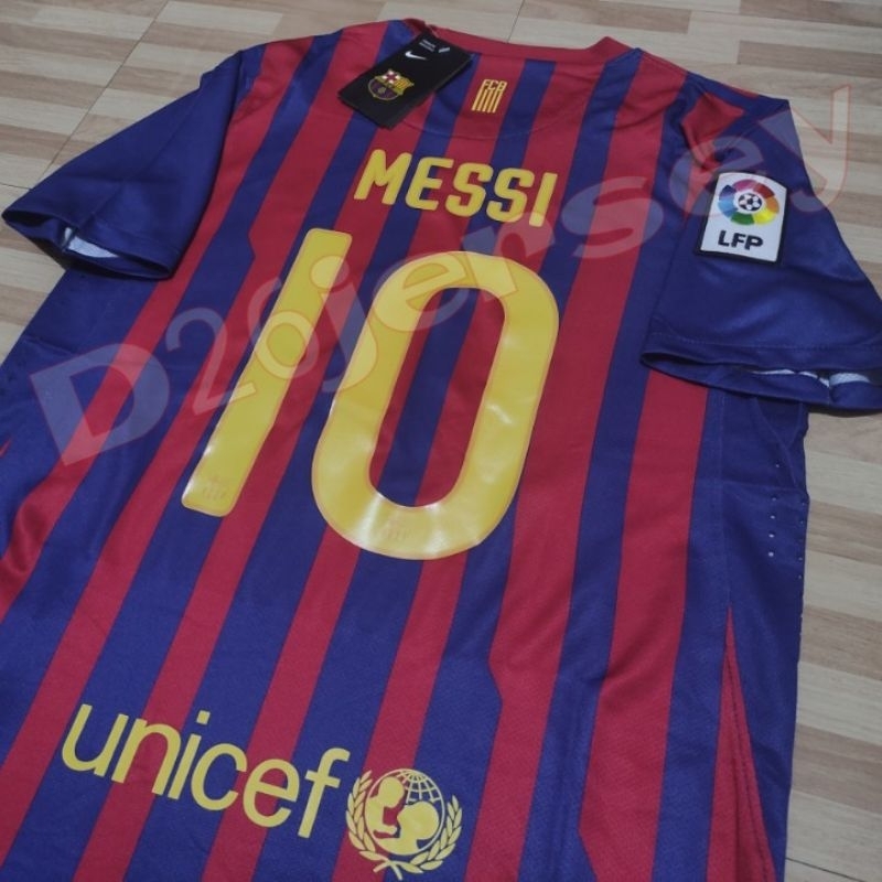 Jersey RETRO Barca Home 2011 / 2012 + Nameset MESSI 10 + Patch