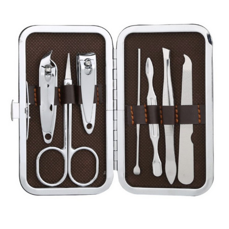 DB Set Gunting Kuku Manicure Pedicure Set 7in1 Alat Pembersih Kuku Pinset Gunting