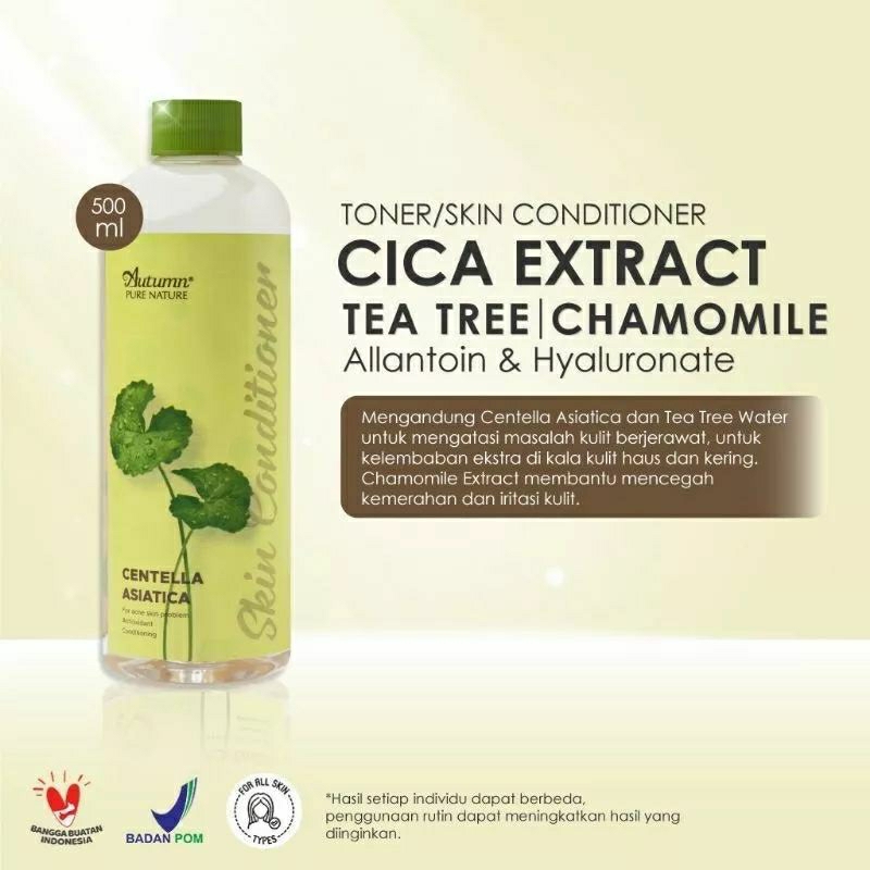 AUTUMN Skin Conditioner Hotomugi / Centella Asiatica / 24K Gold 500 ml - Toner Wajah Dan Badan