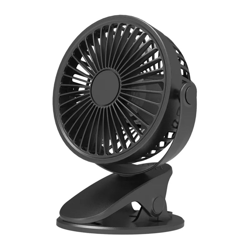 Kipas Angin Jepit Mini Fan Portable Meja / Tangan / Clip Gantung 360 ° Rotasi