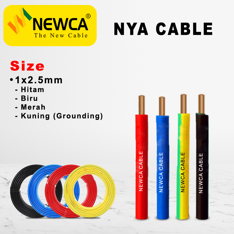 Kabel Listrik NYA / Kabel Newca 2.5mm Kabel Engkel Tembaga Permeter