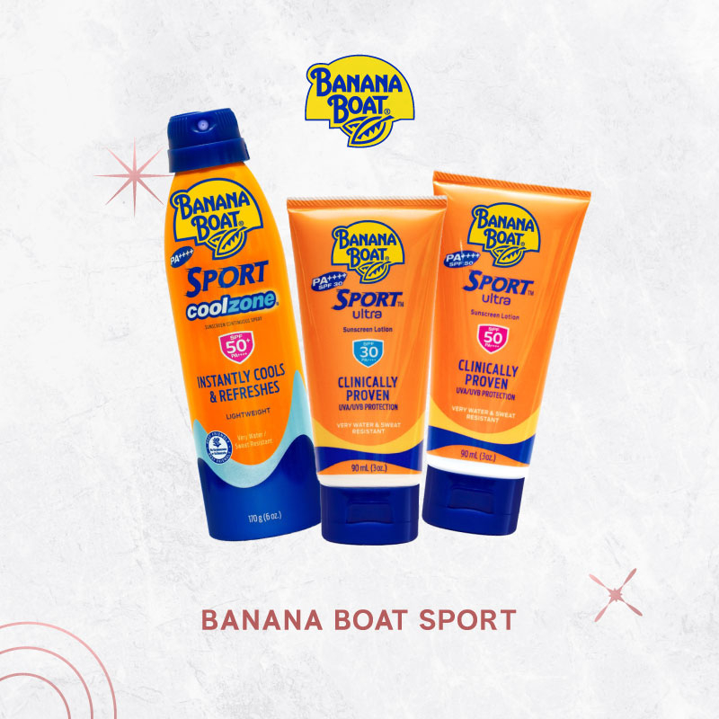 Banana Boat Sports, Sunscreen Lotion &amp; Spray